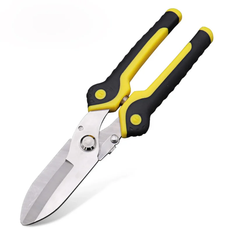 Multipurpose Garden Pruning Tool Rubber Stainless Steel Pruning Tool Industrial Grade Strong Iron Sheet Scissors Fruit Branch