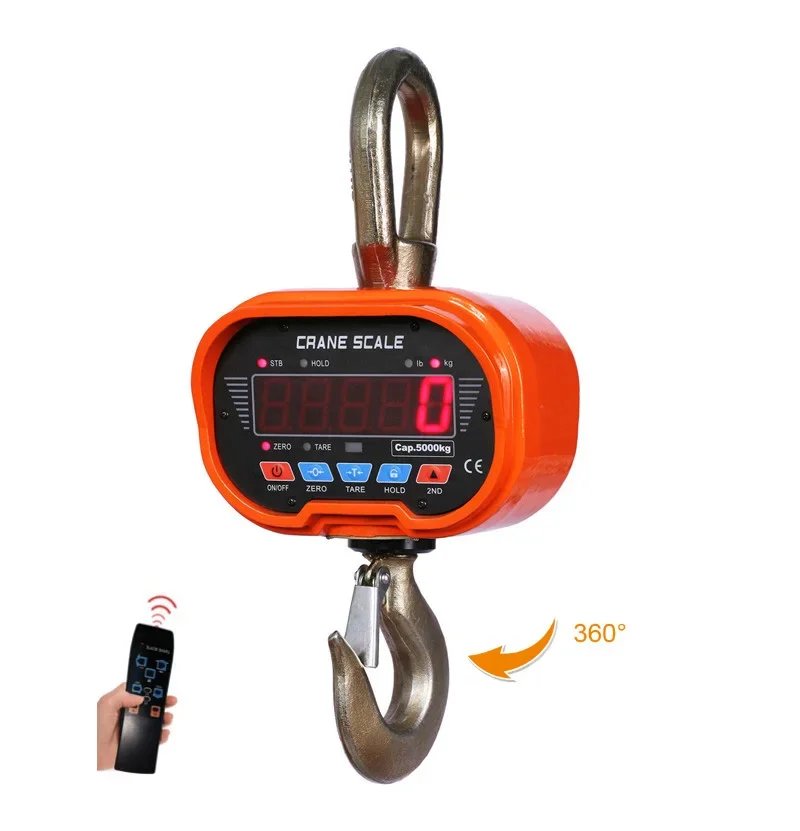 Wholesale digital weighing hanging scale 1ton 2ton 3ton 5ton wireless weight crane scales