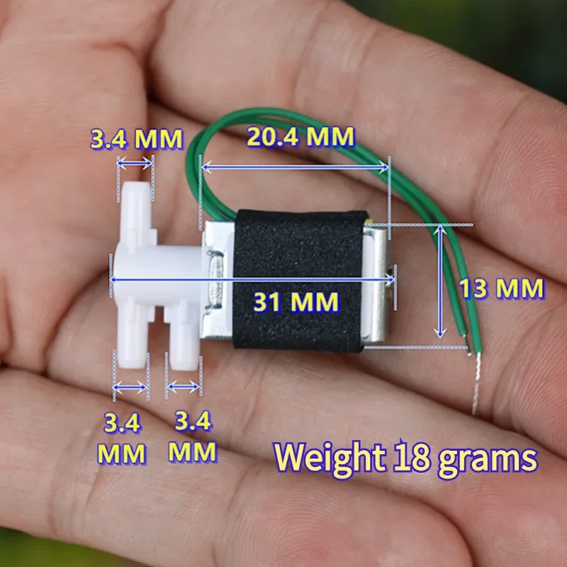 Solenoid Valve   Two-way DC 9V-12V Normally Closed  Instrument Equipment Electronic Control Valve DIY Accessories