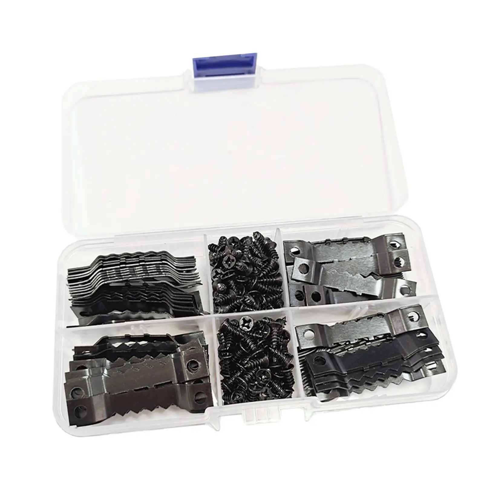 100Pcs Picture Hanger Frame Hanging with Screws Double Sided Accessories Sawtooth Picture Hooks for jewelry Drywall
