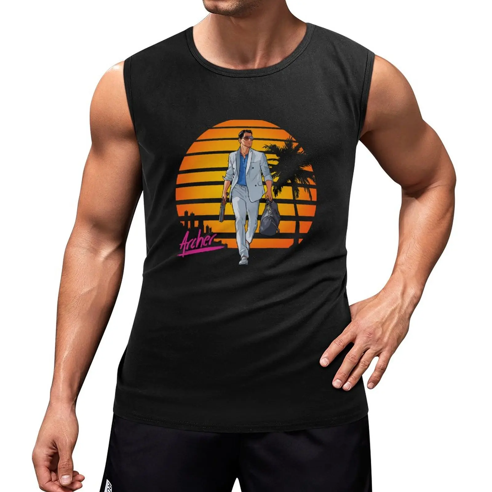 New Archer Vice Tank Top Sleeveless T-shirt sleeveless man shirts