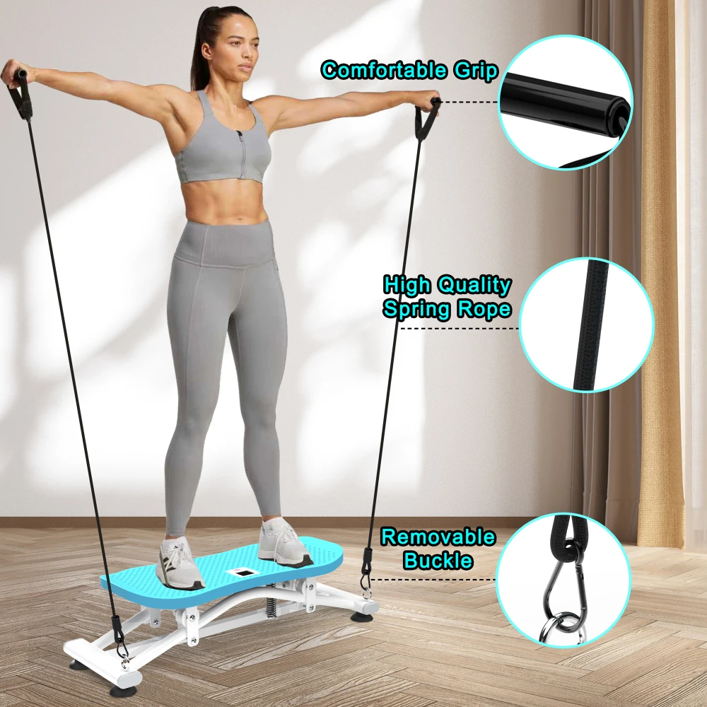 Ye Ye Sliding Ski Simulator with Resistance Bands - Indoor Skiing Fitness Equipment for Home Gym, Featuring Resistance Bands & Non-Slip Base, Full-Body Cardio Machine for Core, Leg & Arm Workouts - Aliexpress Deal