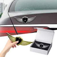1PCS New Car Badge Metal Wings Body Decoration Sticker For Renault Clio Koleos Megane Espace QM6 Kadjar Captur Scenic Laguna