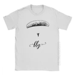 Man's T Shirt Paragliding Vintage Style Designer Tees Round Neck Clothing Beach T-Shirts