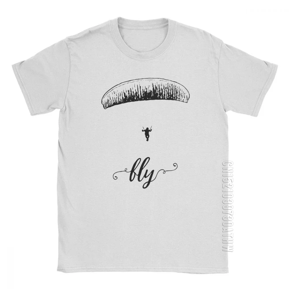 Man's T Shirt Paragliding Vintage Style Designer Tees Round Neck Clothing Beach T-Shirts