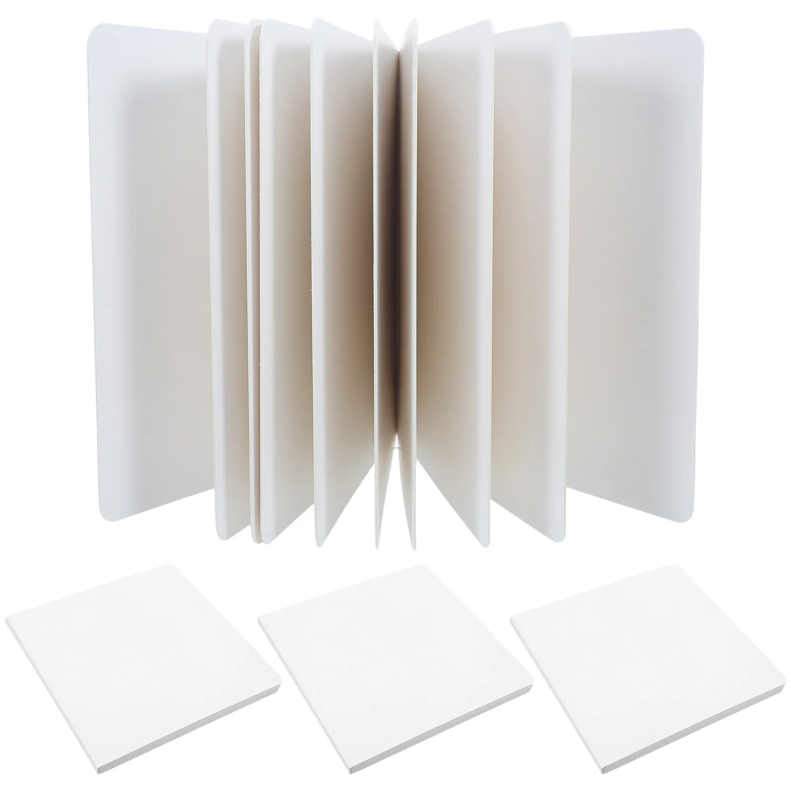 

4Pcs Portrait Hardcover Blank Pages Book Blank Page Notebook Art Drawing Paper Kids Doodling Blank Drawing Book 10 Sheet