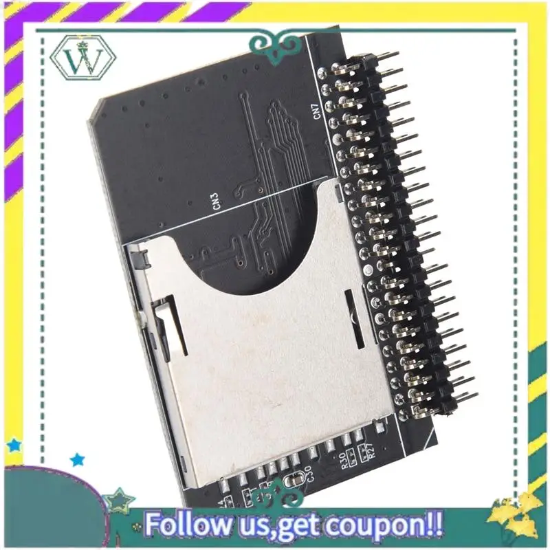 NUOVO Notebook 2.5 Pollici Digitale SD/SDHC/SDXC/MMC Scheda di Memoria A IDE 44 Spille Maschio Adattatore SD 3.0 Convertitore Scheda Adattatore Disco Rigido