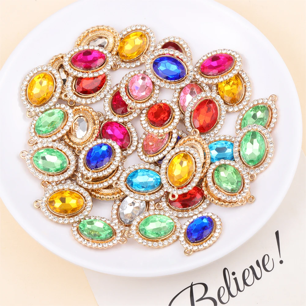 قلادة كريستال ملونة ، سبيكة ، أفضل عقد صداقة ، أقراط ، إكسسوارات صناعة مجوهرات ، هدايا بالجملة ، جديد ، 10 في الكثير