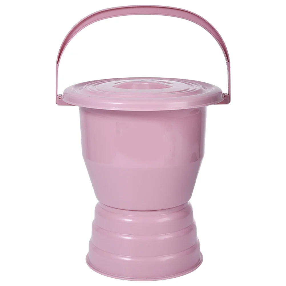 

Thick Chamber Pot with Lid Premium Plastic Urinal for Home Hotel Use Elderly Kids Disabled Pan Portable Toilet