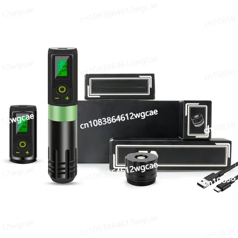 Wireless Tattoo Pen LED LCD Display Tattoo Tool RCA