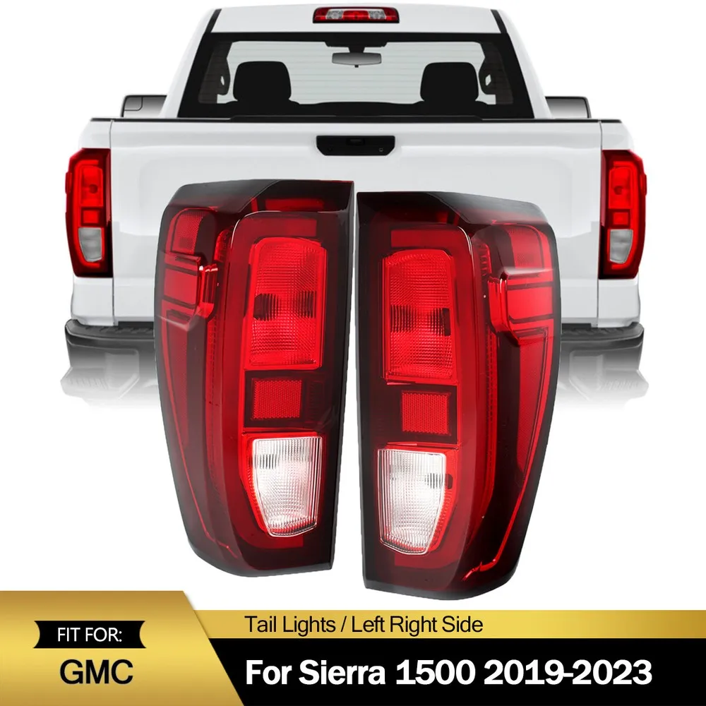 

Pair Halogen Tail Light For GMC Sierra 1500 Limited 2500 2019-2023 Rear Brake Lamp Tail Light Assembly Plug and Play Car Lights