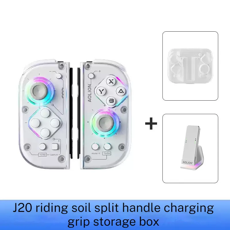 AOLION J20 BT Joycon وحدة تحكم الألعاب غمبد التبديل/لايت/Oled غمبد RGB متوافق مع الكمبيوتر أندرويد IOS Esports الألعاب الملحقات