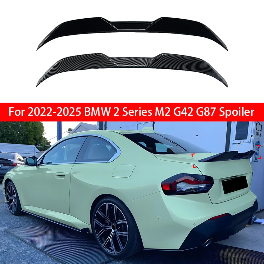 

For 2022 2023 2024 2025 BMW 2 Series M2 G42 G87 Car Rear Spoiler Wing Trunk Lip Tail Trunk Spoiler Trim Car Trim Accessories