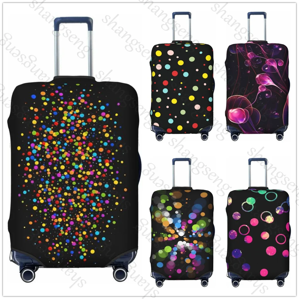 Colorful dots Thicken Luggage Cover Elasticity Trolley dust cover Suitcase Protection Suitcase Case Accessories