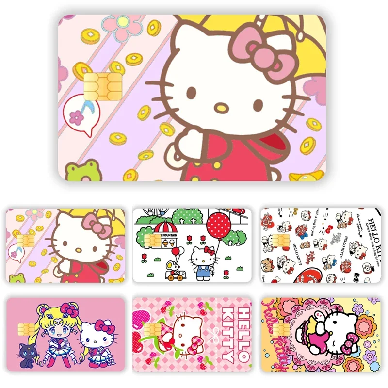 Credit Card Chips MINISO Sanrio Bus Card Chips Bank Card Chips Buckle Card Stickers Waterproof Birthday Gifts