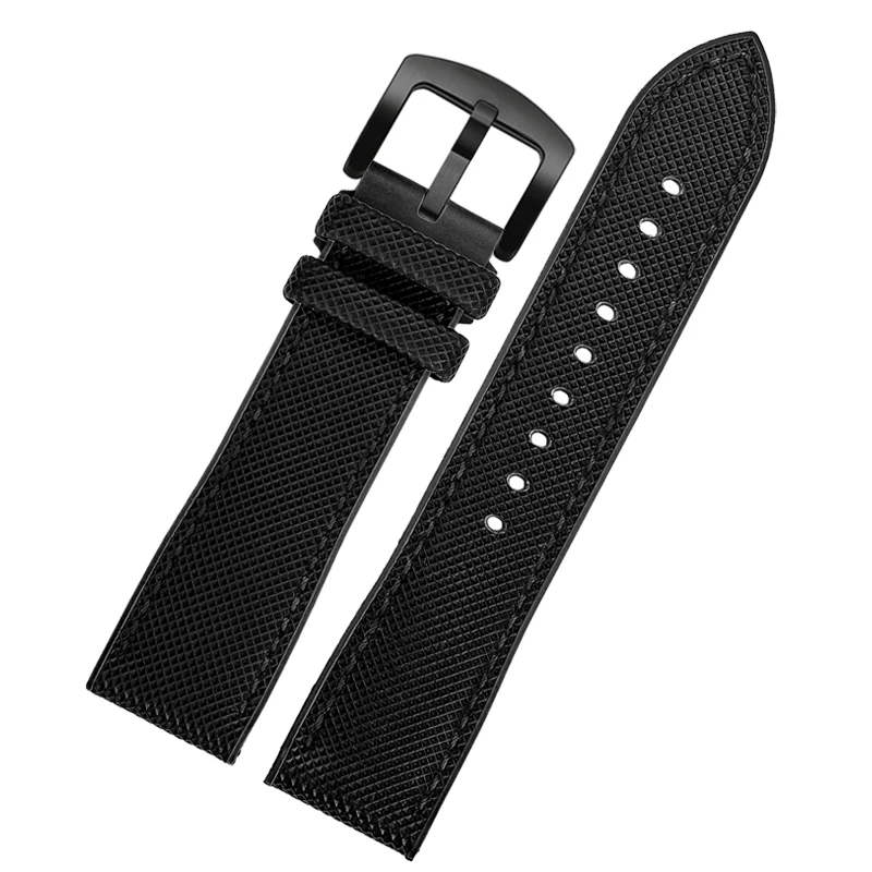 Pulsera de correa de goma de 21 mm para Omega 310 311 Speedmaster 311.92.44 Correa de reloj Dark Side of the Moon 310.92.44 Negro rojo amarillo