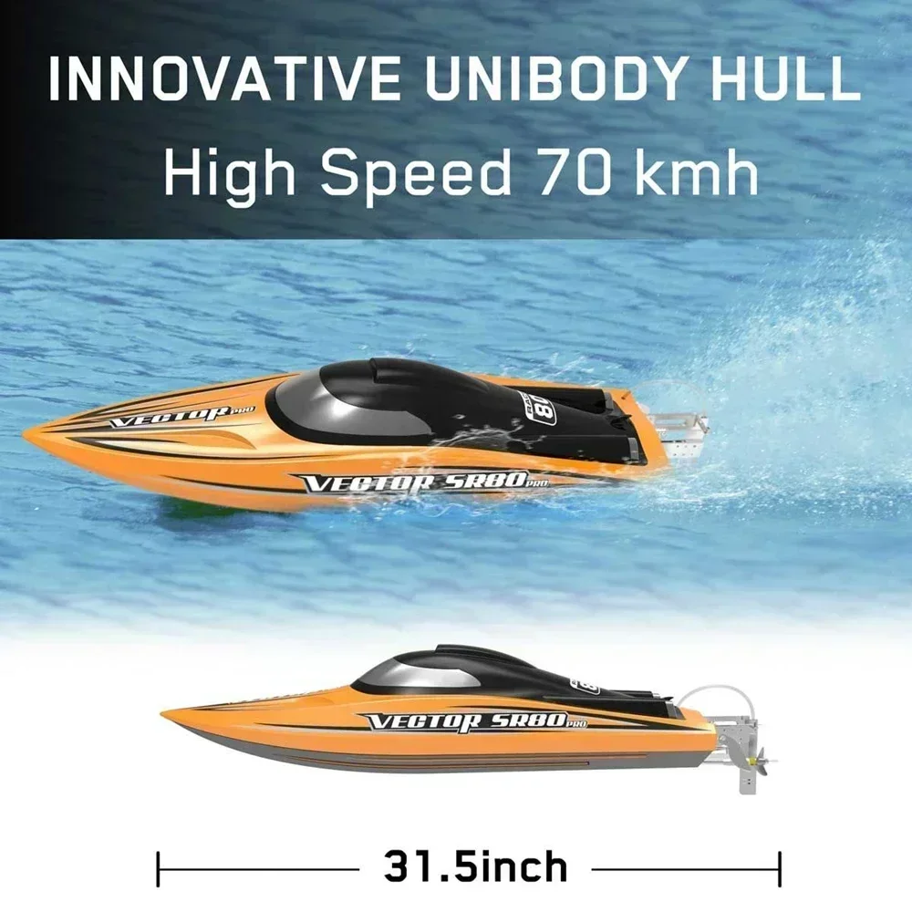 Excellent Top Quality Hot SalesVolantex 798-4P Vector SR80 Pro High Speed RC Boat With Auto Roll Back And Reverse Function