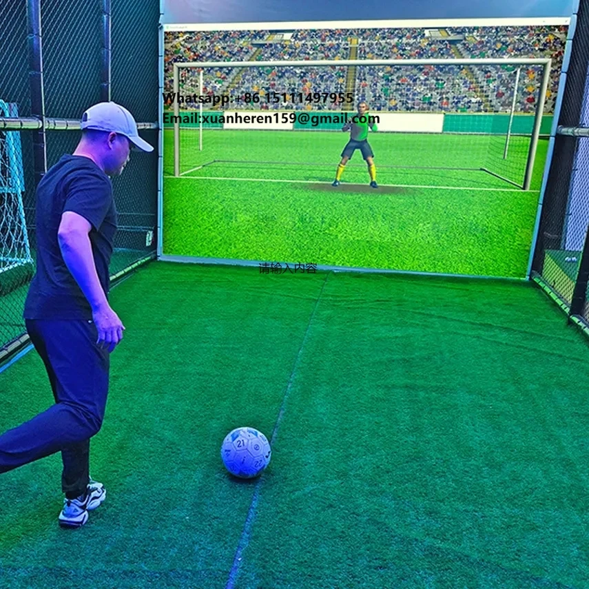 Indoor Football Shooting Simulator Interactive Football Simulator and Ball Launcher Football Training Simulator
