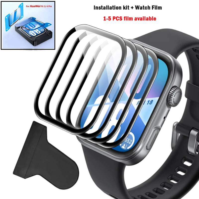 Easy Installation kit+Hydrogel Film for Huawei Watch Fit 4 P