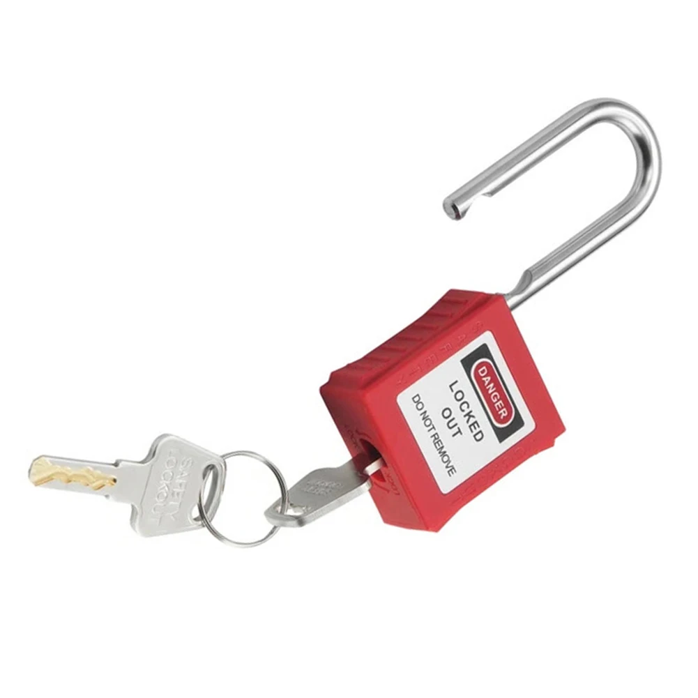 5pcs Tagout Lock Set with Anti Mispulling and Waterproof Features for Security Management in Harsh Environments