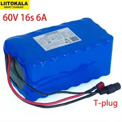 Genuine 60V 16S2P 6Ah 18650 Li-ion Battery Pack 67.2V with 20A discharge BMS 1000Watt