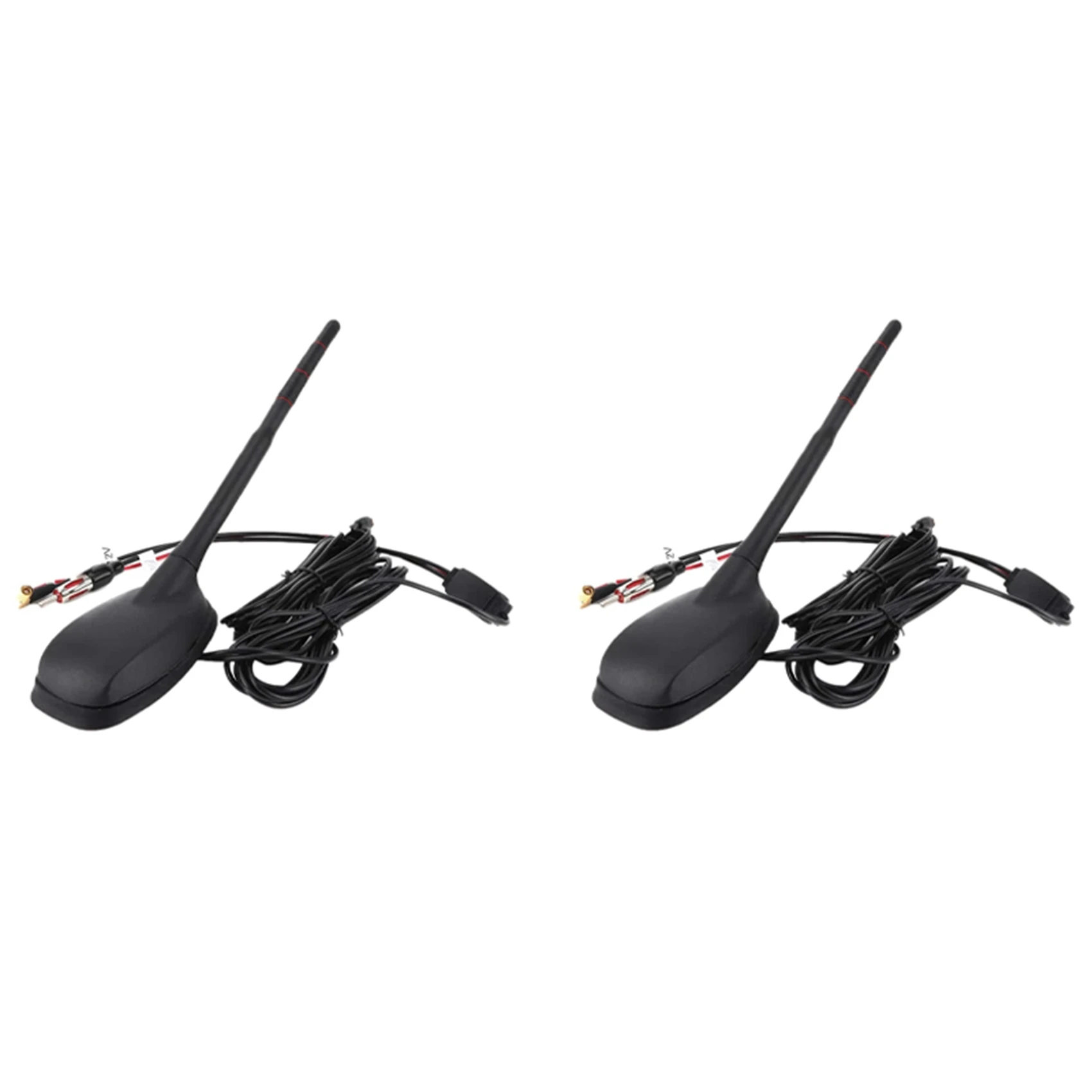 

2X Antenna Car Car Antenna DAB+GPS+FM Antenna Active Amplified Roof Mount Waterproof Dustproof Universal