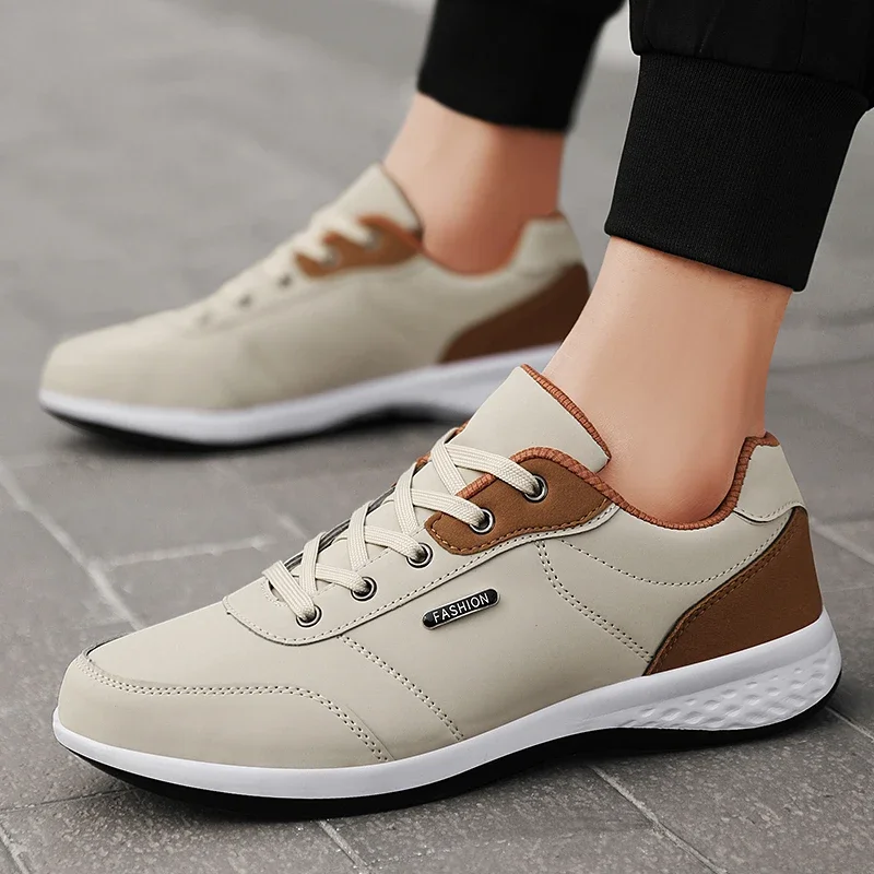 New 2026 Balan Men Leather Shoes Sneaker Trend Sport Shoes Breathable Men Sneakers Non-slip Footwear Holiday Shoes for Male