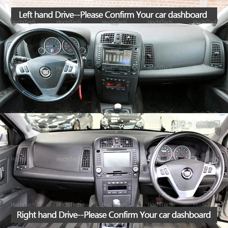 For Cadillac CTS 2003 2004 2005 2006 2007 Liner Anti-Slip Mat Anti-UV Suede Leather Dashboard Cover Pad Sunshade Dashmat