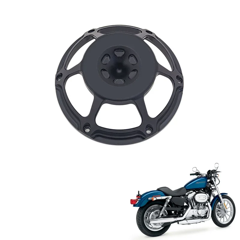 Motorcycle Air Cleaner Cnc Filter Cut Intake Aluminum Black Cover For Harley XL Sportster 883 1200 Softail Dyna Touring