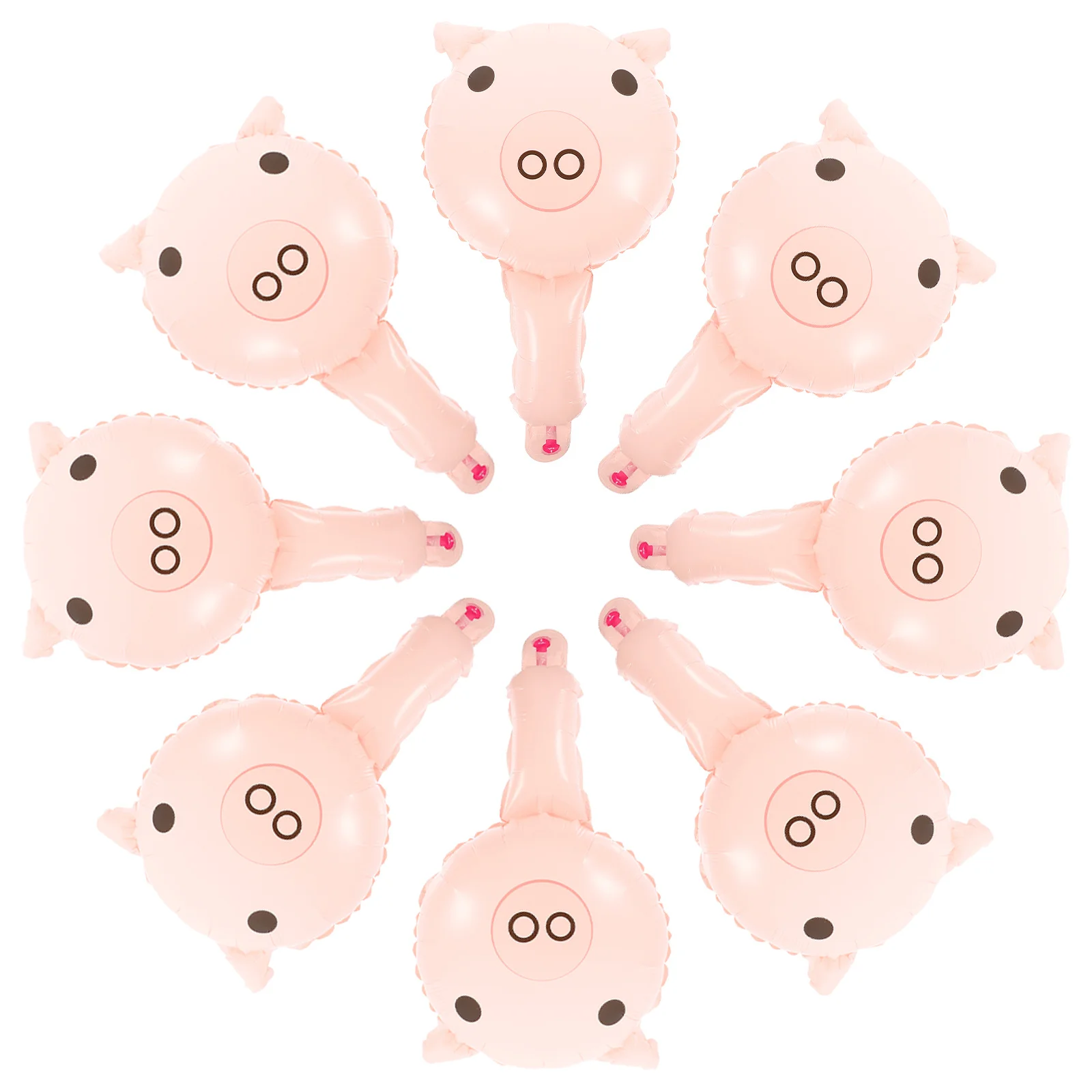 

50Pcs Aluminum Foil Pig Balloon Large Cartoon Pig Balloon for Party Decoration Event Setup Festive Atmosphere Enhancer Supply