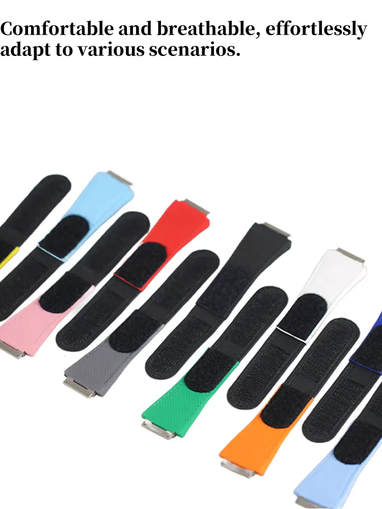 يصلح لريتشارد ميل RM011 و RM030 حزام ساعة اليد المطاط/FKM هوك وحلقة حزام الأصلي استبدال الساعات الفرقة