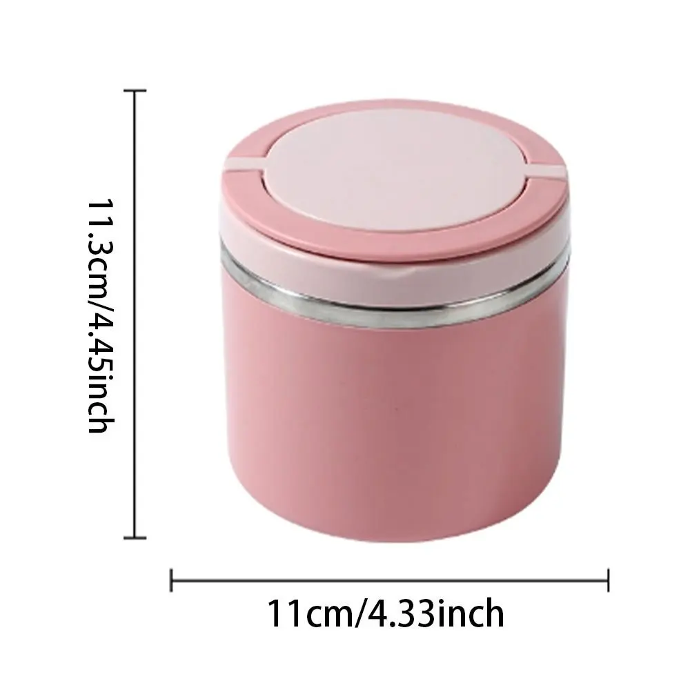 Text Letter Series Thermal Jar Insulated Soup Cup Small Children Worker Lunch Box Portable Camping Picnic Simple Bento Lunch Box