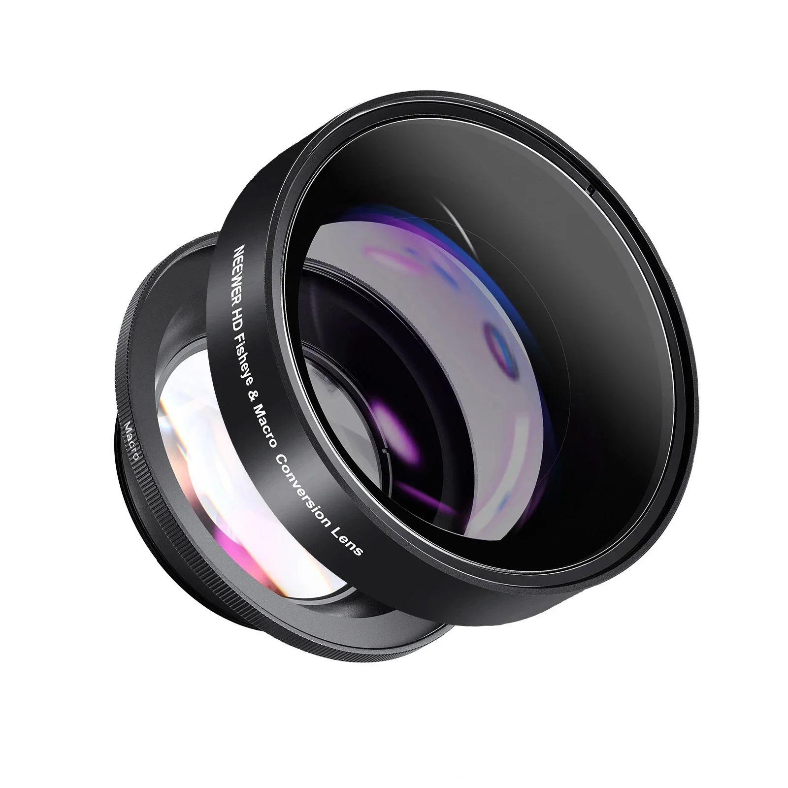 2026 NEEWER 58mm 0.43X HD 2-in-1 Fisheye & Macro Lens Wide Angle 18mm Focal Length Glass For Canon For Nikon Fujiflim