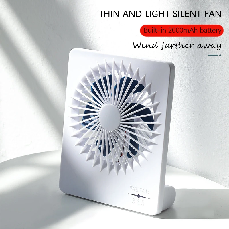 Mini USB Desktop Small Fan Portable Office Student Dormitory Rechargeable Fan