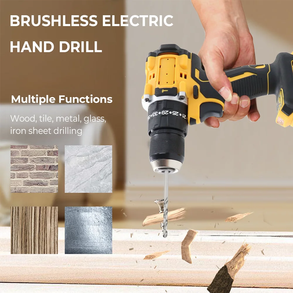 สว่านกระแทกไร้สาย DEWALT 18V-21V แบบไร้แปรงถ่าน เครื่องมือไฟฟ้าอเนกประสงค์