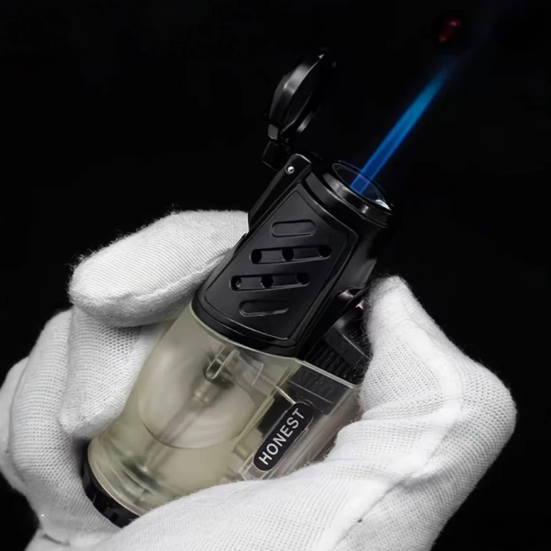 

HONEST Transparent Gas Chamber Direct Charging Powerful Igniter Outdoor Portable Smoking Appliance Cigar Inflatable Igniter