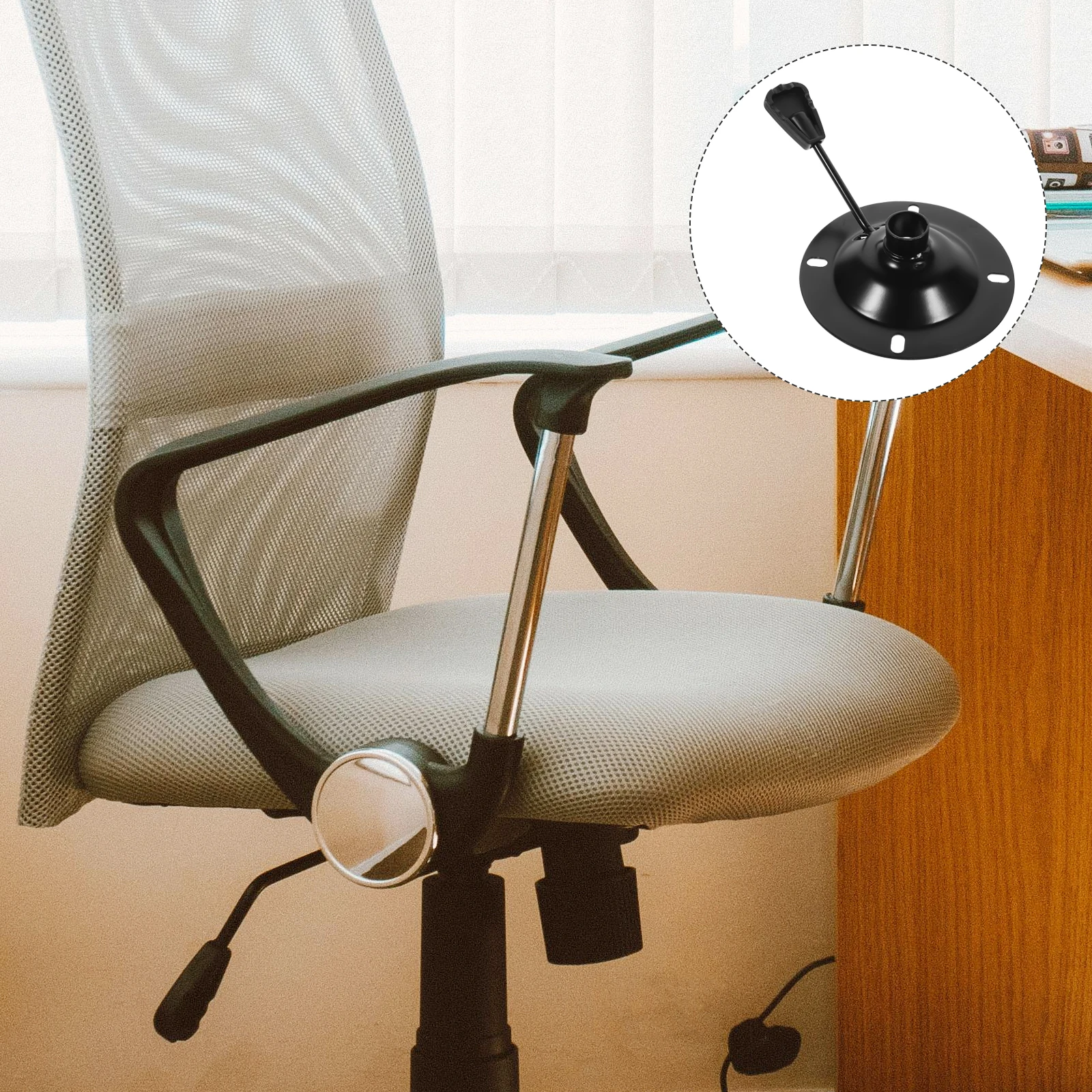 

Barber Chair 10x10 Explosion Proof Plate Glider Replacement Parts Round Tray Seat Mechanism Base Replacement Parts for Chairs