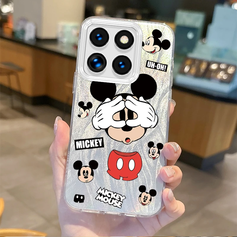 Lovely Disney Mickey Mouse Couple Cartoon Phone Case for Xiaomi Poco X6 X3 F6 M6 M4 Pro C61 13T 14T 11 Lite Hard Dustproof Cover