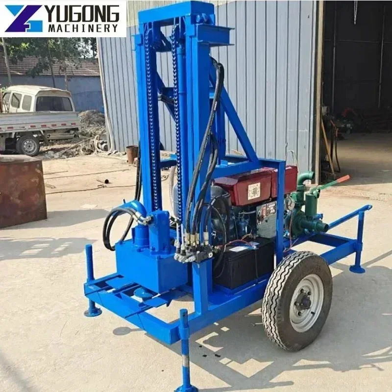 YG Private Customized Drill Rods Bit Deposit 40m YG-280D Diesel Electric Lifting Small Water Well Drilling Rig Hydraulic