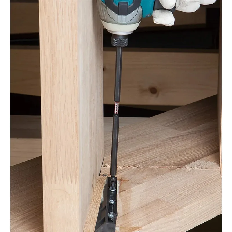 VESSEL SDT Series Magnetic Cross Bit Set - 65-150mm Slender Torsion Screwdriver Bits PH1/PH2 Hand Tools