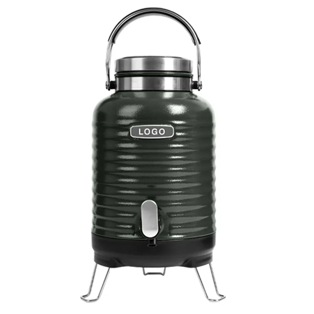 170oz Camp Jug Double Walled 304 Stainless Steel Water Jug Vacuum Insulated Camping Drinking Cold Beverage Bucket