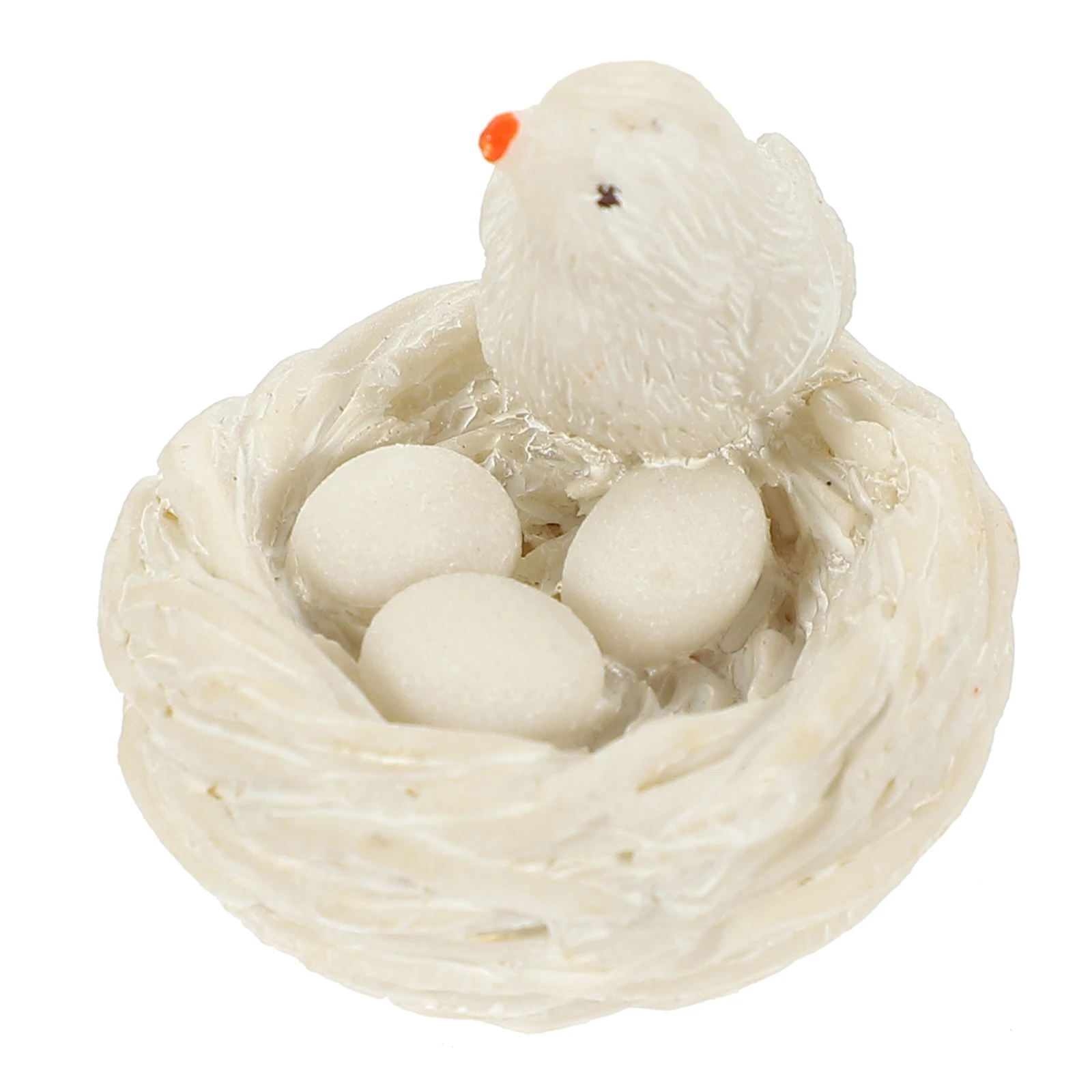 

Bird's Nest Crafts Fake Birds Decor Mini Artificial Sculpture Tiny Micro Simulation Resin Miniature Figurine Animal Decoration