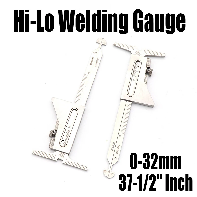 1PCS Hi-Lo Welding Gauge Metric Standard 0-32mm & 37-1/2