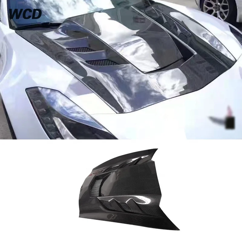 High Quality For Chevrolet Corvette C7 carbon fiber engine hood 2013-2017