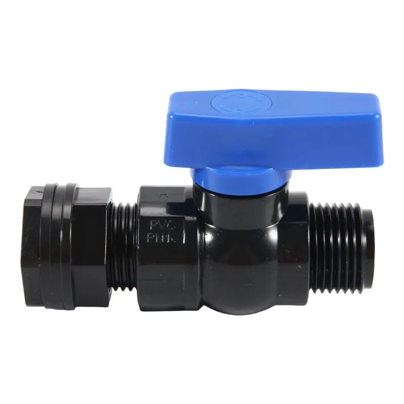 Multifunction Rain Barrel Spigot Kit 2Pack 3/4Inch GHT Garden Hose Shut Off Valve With Bulkhead Fitting Garden Hose Thread Ball