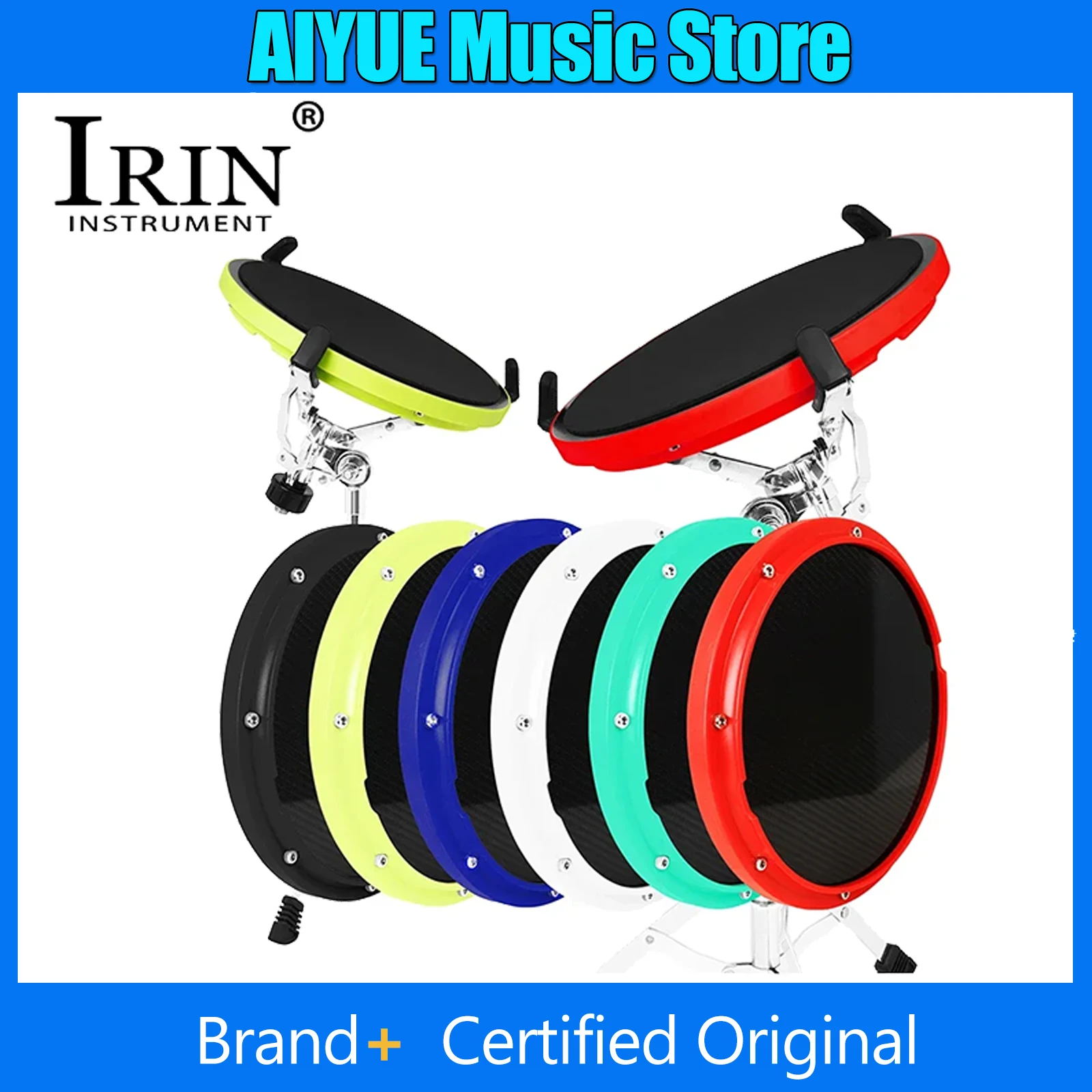 

10-дюймовые тупые барабаны из углеродного волокна, тренировочный коврик, метроном, бесшумный шумоподавитель, детали инструментов для начинающих