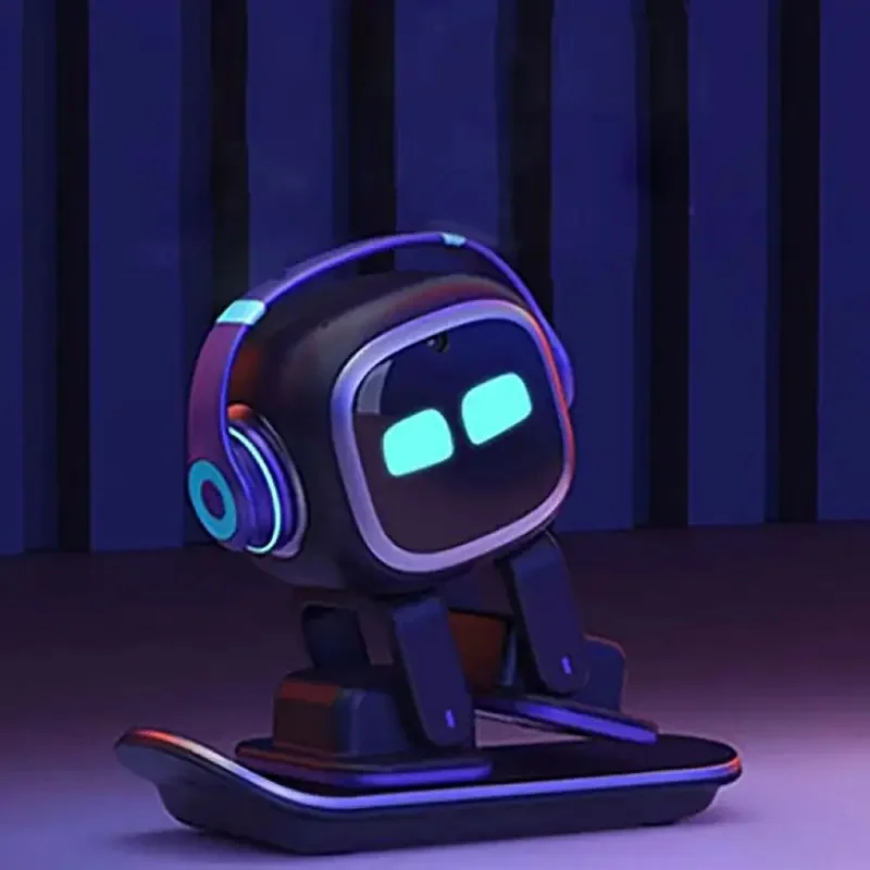 Smart Emo Robot Toy for Kids, AI Dialogue Interactive Desktop Electronic Pet Robot, Auto Emotional Response Companion Robot gift