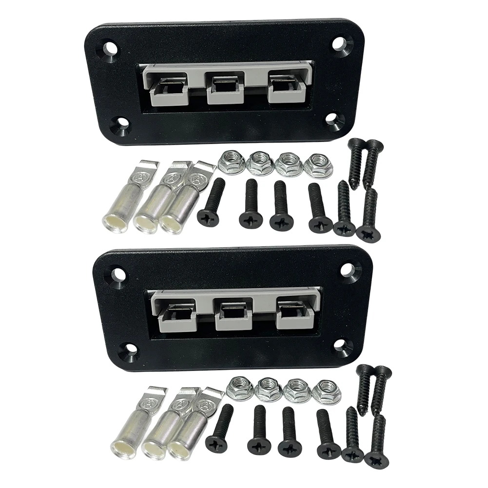 1/2set 50A konektor Plug untuk-Anderson colokan konektor Forklift DC 600V konektor daya tiga tiang UPS suku cadang steker