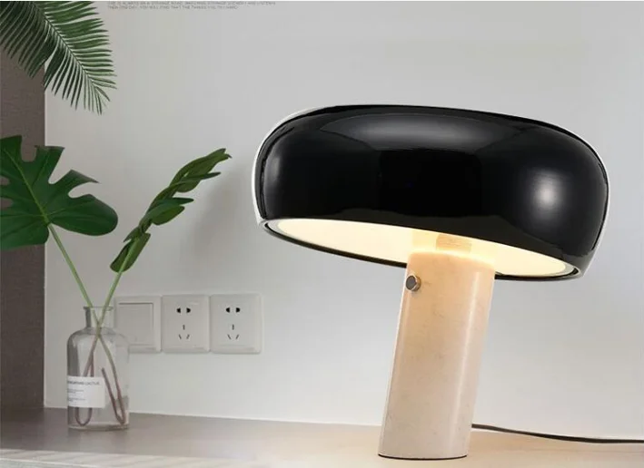 Modern decorative Snoopy Mushroom Table Marble Lamp Desk Light for Office for hotel for Living Room