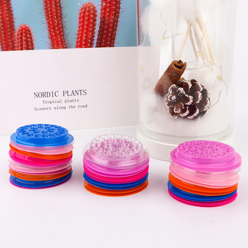 Porte-fleurs en plastique jetable, 100 pièces, autocollant, palette adhésive, outil de cils greffés pour Extension de cils, outil de maquillage